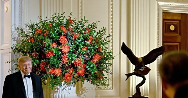 Trump Gifts Xi Bald Eagle Statue During State Dinner