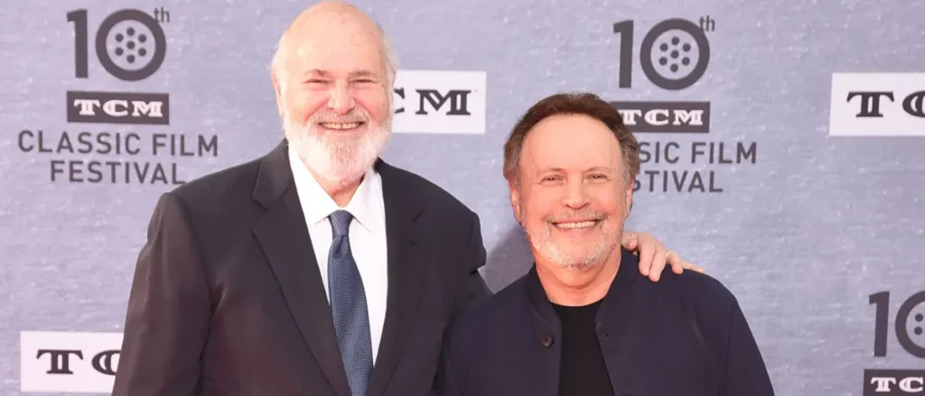 Two men pose together at the 10th TCM Classic Film Festival.
